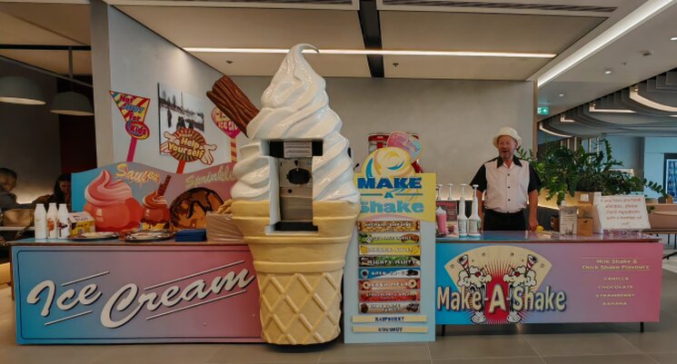 hire pop-up milkshake unit, mobile milkshake van, exhibition stand attraction promotion event, conference refreshments, staff appreciation birthday party London