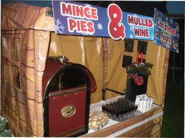 mulled wine and hot mince pies