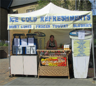 mobile refreshment tent