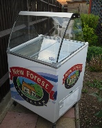 Ice cream serve over freezer Ice cream serve over freezer
