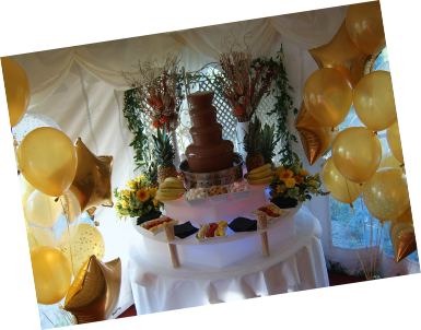 chocolate fountain hire wedding reception