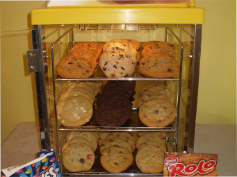 cookie warming cabinet