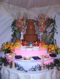 real wedding chocolate fountain  real wedding chocolate fountain