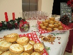 mince pies at reception mince pies at reception