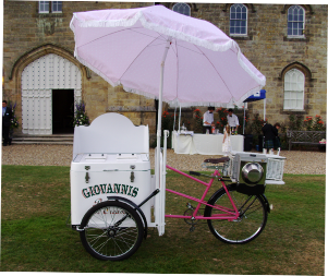 weding ice cream cart