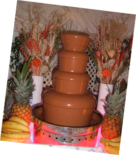 festival wedding style chocolate fountain