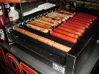 hot dogs on roller grill hot dogs on roller grill