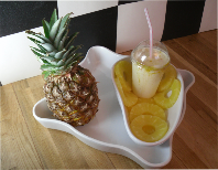 crushed pineapple milkshake